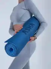 Синий коврик для йоги и фитнеса ASKA, нескользящий TPE