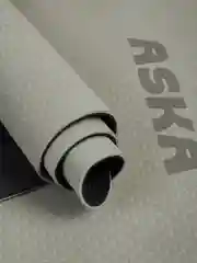 Серый коврик для йоги и фитнеса ASKA, нескользящий TPE