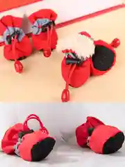 Красный обувь светоотражающая с мехом для собак, 6 цветов