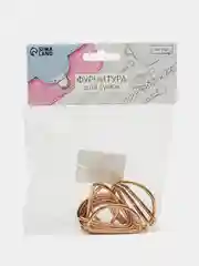 Полукольцо для сумок, d = 40 мм, толщина - 3 мм, 10 шт, цвет золотой