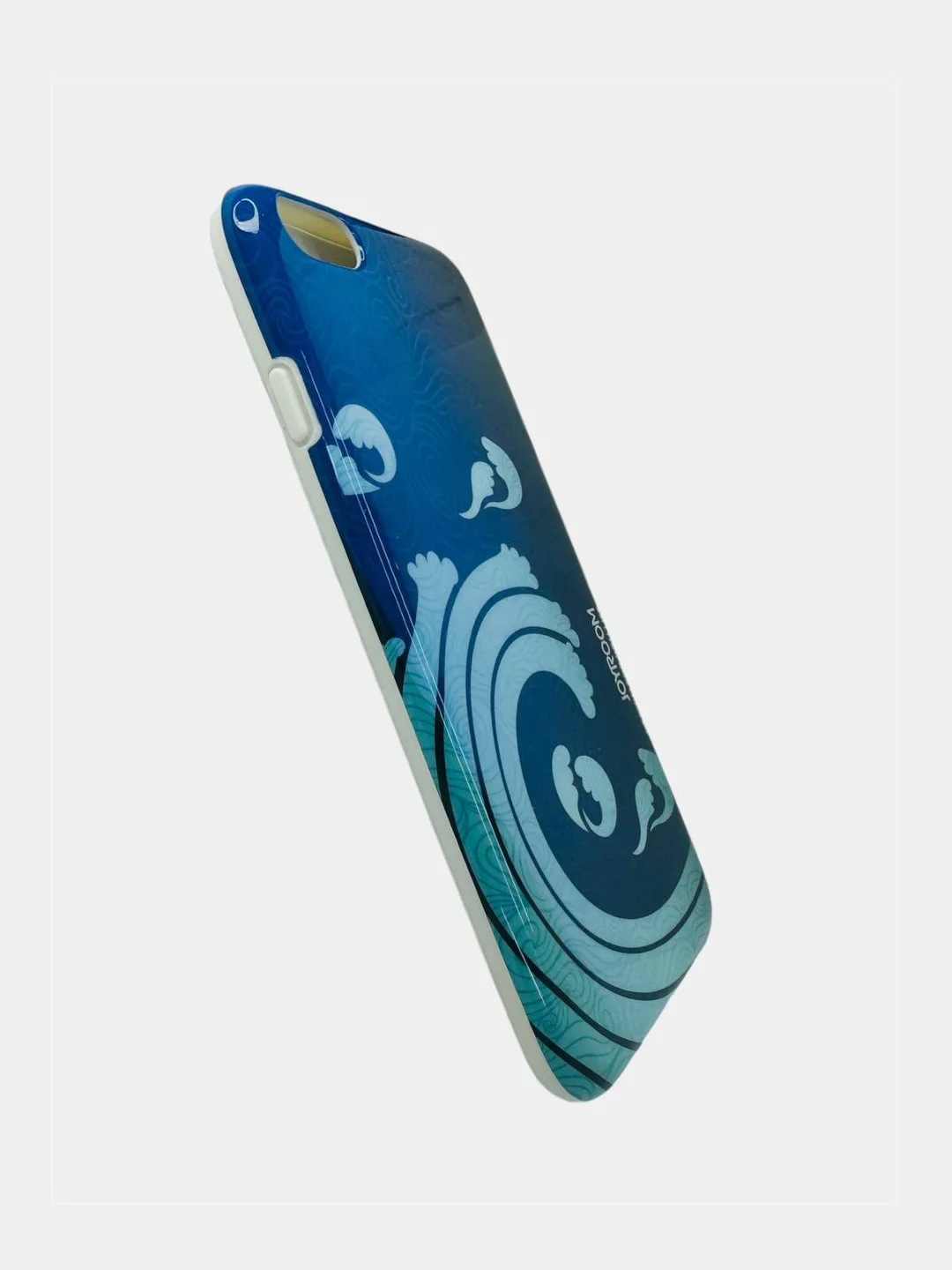 Голубой чехол с принтом для iPhone 6 / 6S