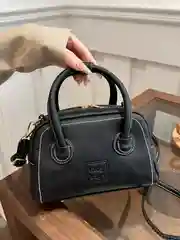 Черный сумка сэтчел женская с ручками Айрис, из экокожи