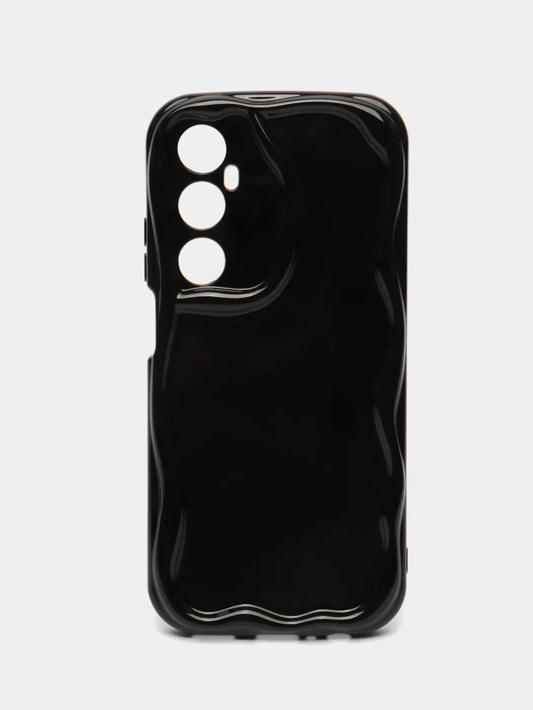 Черный чехол для Realme C65 4G (Реалми С65 4 Джи), прозрачный противоударный