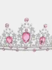 Розовый корона, диадема свадебная для невесты на голову
