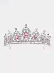Розовый корона, диадема свадебная для невесты на голову