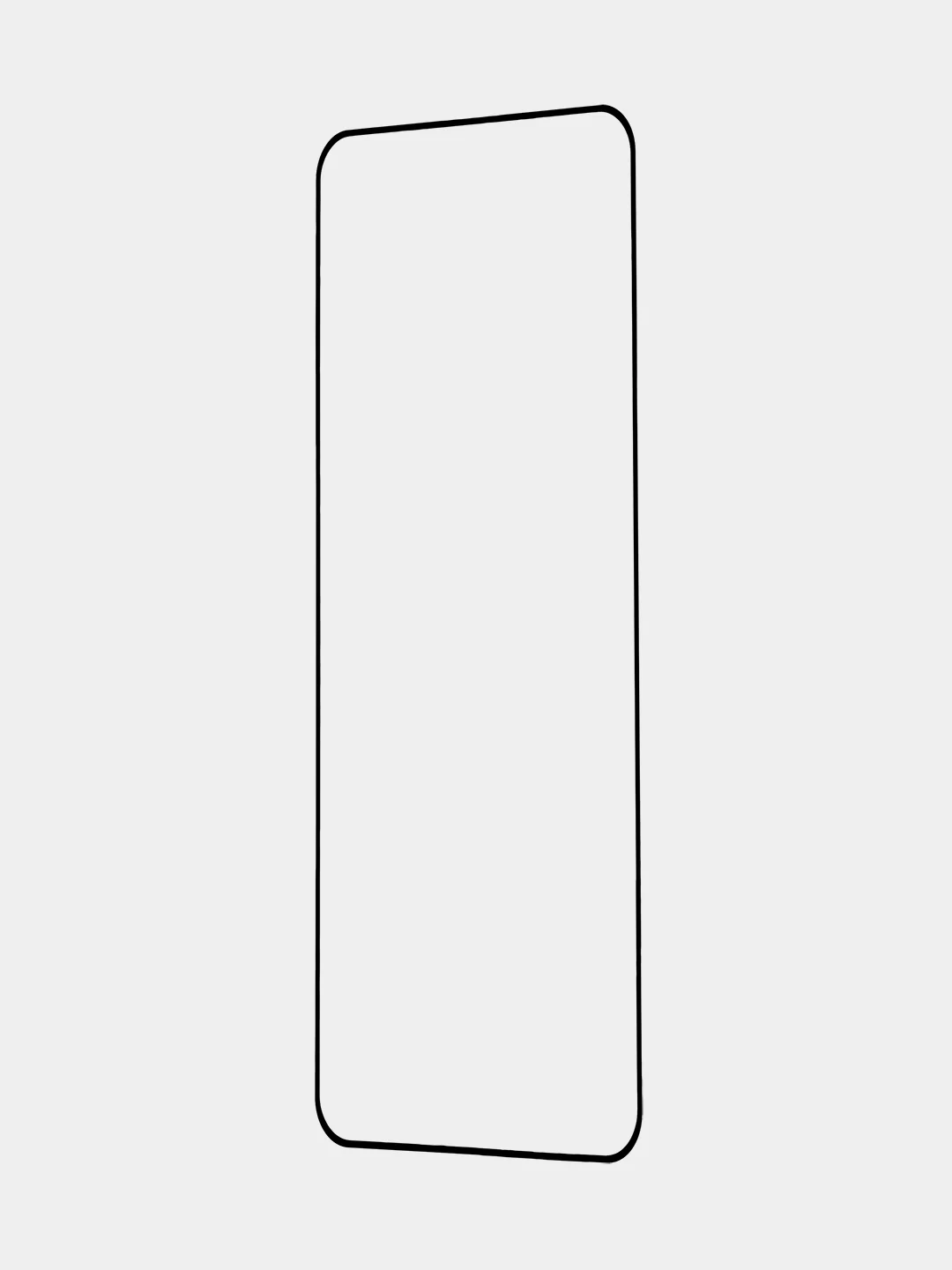 Прозрачный стекло для OnePlus Nord 3 защитное BROSCORP прозрачное олеофобное покрытие, черная рамка