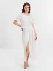 Белый костюм женский лён