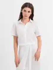 Белый костюм женский лён