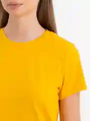 Горчичный футболка для женщин