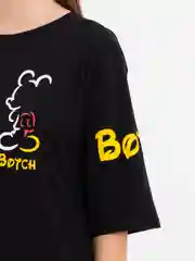 Угольный футболка удлинённая, туника, хлопок