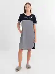 Угольный платье женское из хлопка, туника домашняя