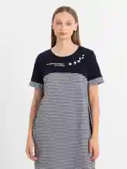 Угольный платье женское из хлопка, туника домашняя