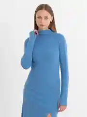 Светло-синий платье лапша