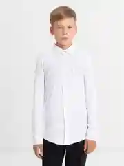 Белый рубашка для мальчика школьная , школьная рубашка,