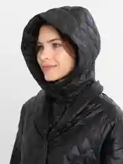 Черный куртка женская с капюшоном 2 в 1