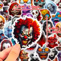 Черный наклейки-стикеры "Космос", 50 штук, хэллуин, монстры, страшилки