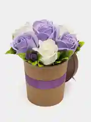 Лавандовый букет из вспененного мыла , подарок на Новый год маме,сестре,коллеге ,подарочный набор