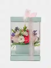 Мятный букет из вспененного мыла , подарок на Новый год маме,сестре,коллеге ,подарочный набор