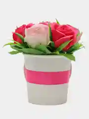 Молочный букет из вспененного мыла , подарок на Новый год маме,сестре,коллеге ,подарочный набор