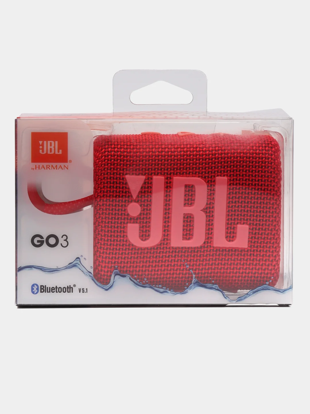 Красный портативная колонка, Bluetooth, JBL GO3