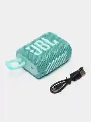 Бирюзовый портативная колонка, Bluetooth, JBL GO3