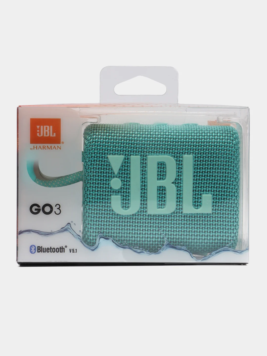 Бирюзовый портативная колонка, Bluetooth, JBL GO3