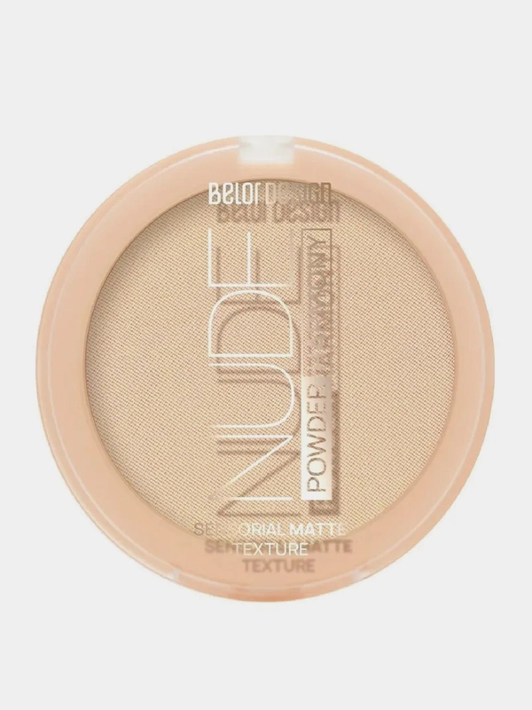 Пудра для лица Belor Desing Nude Harmony, тон 3 - medium, 9 г