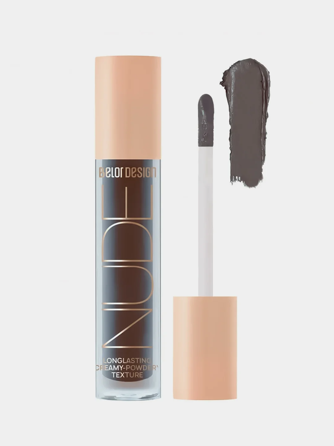 Тени для век Belor Design Nude Harmony, жидкие, матовые, тон 13 - дымчатый, 4.6 г