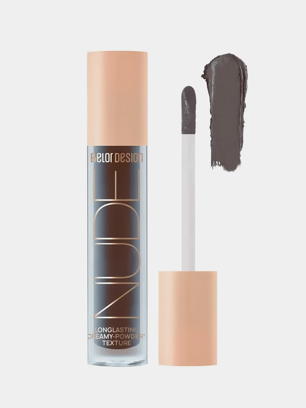 Тени для век Belor Design Nude Harmony, жидкие, матовые, тон 13 - дымчатый, 4.6 г