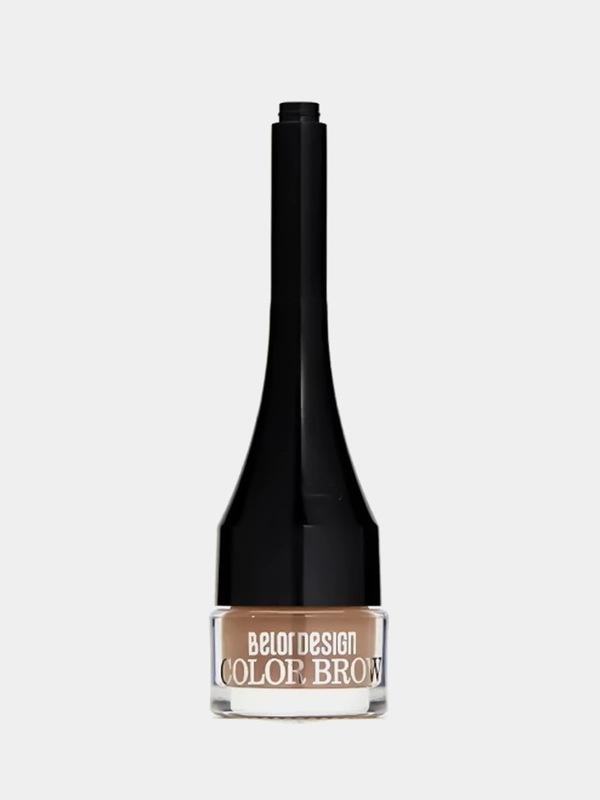 Подводка для бровей Belor Design Color Brow, тон 2 тауповый, 2 г
