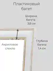 Рамка для фото, вышивки и постера на стену, Фоторамка, 30 х 30