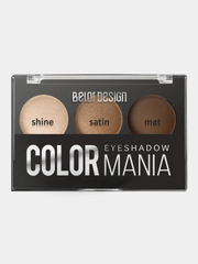 Тени для век Belor Design Color mania, тон 32 - кофейный, 5 г