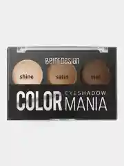 Тени для век Belor Design Color mania, тон 32 - кофейный, 5 г
