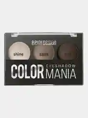 Тени для век Belor Design Color mania, тон 34 - кремовый серый, 5 г