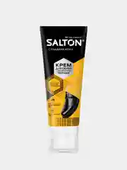 Черный крем для обуви с аппликатором Salton 75 мл черный и коричневый