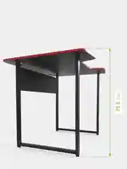 Красный стол компьютерный игровой