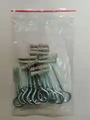Серебряный дюбель с крюком-кольцом саморезом 6X30 (10 шт)