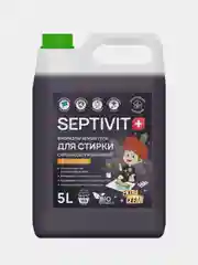 Гель для стирки SEPTIVIT "Сильнозагрязненные Черные Вещи" Extra Clean, 5 л