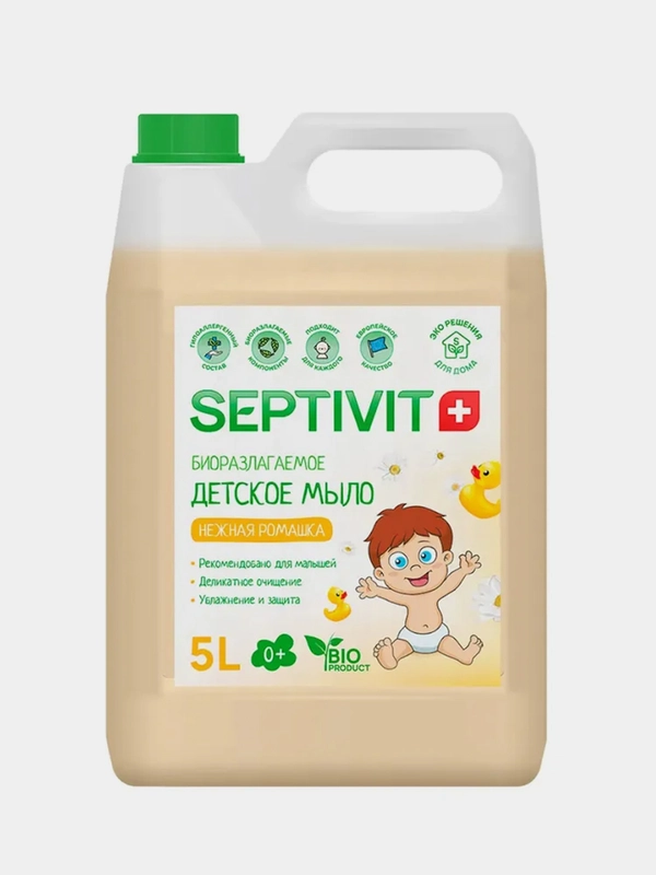 Детское мыло SEPTIVIT "Нежная Ромашка", 5 л