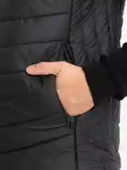 Тёмно-серый демисезонный жилет мужской