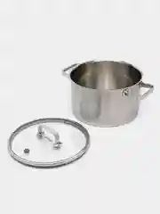 Кастрюля с крышкой DeNASTIA 6л, нержавеющая сталь, стальная фурнитура