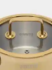 Кастрюля с крышкой DeNASTIA 1,8л, нержавеющая сталь с PVD покрытием