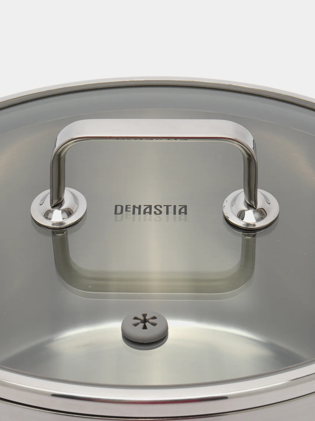 Кастрюля с крышкой DeNASTIA 6л, нержавеющая сталь, стальная фурнитура
