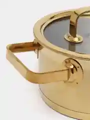 Кастрюля с крышкой DeNASTIA 1,8л, нержавеющая сталь с PVD покрытием