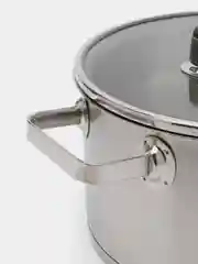 Кастрюля с крышкой DeNASTIA 6л, нержавеющая сталь, стальная фурнитура