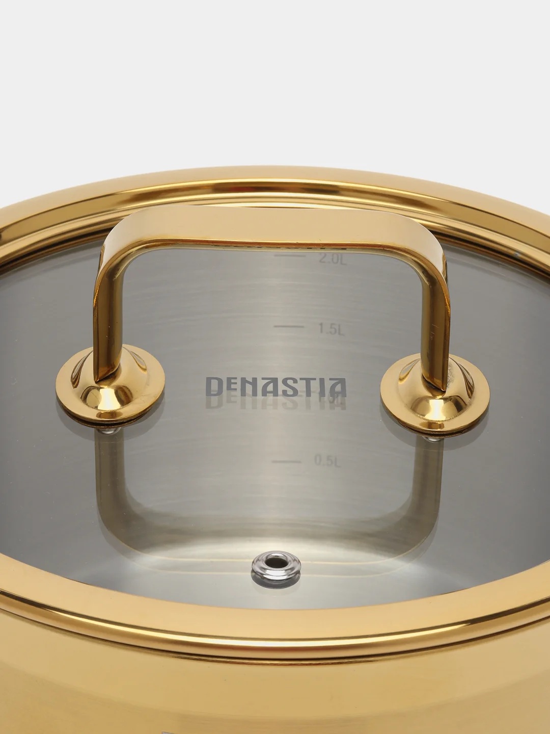 Кастрюля с крышкой DeNASTIA 2,5л, нержавеющая сталь с PVD покрытием