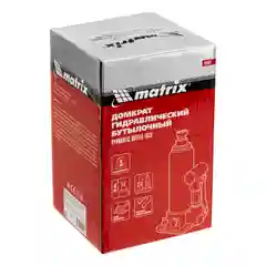 Домкрат гидравлический, бутылочный, 3 т, h подъема 178-343 мм, MATRIX, 50762