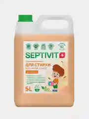 Гель для стирки SEPTIVIT "Универсальный Гель-Концентрат: Дыня Мед", 5 л