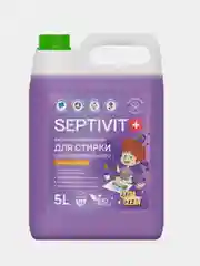 Гель для стирки SEPTIVIT "Сильнозагрязненные Цветные Вещи" Extra Clean, 5 л