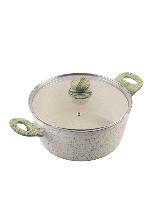 Кастрюля ENDEVER Stone-Beige-24C с крышкой 24 см